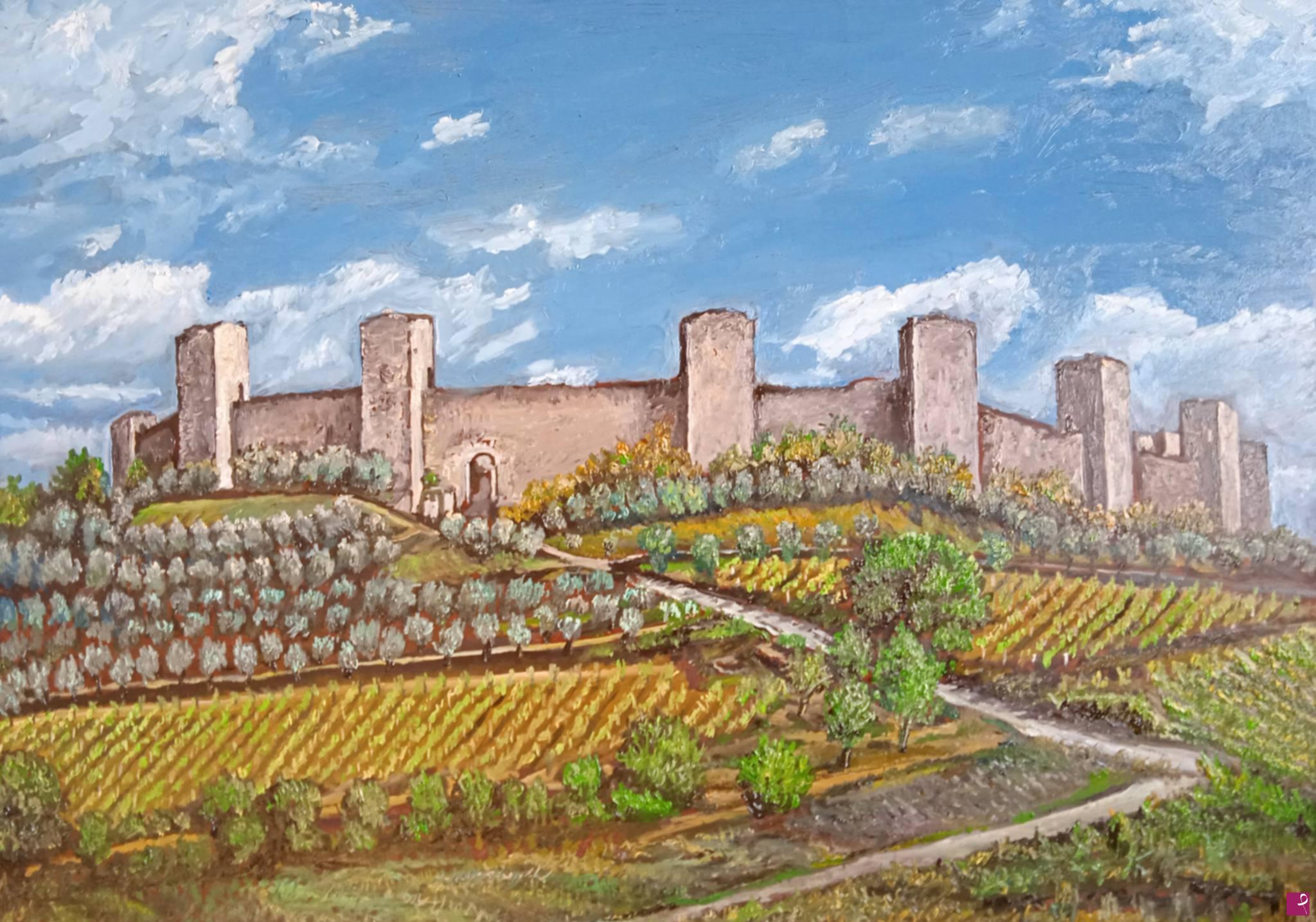 quadri in vendita online - Monteriggioni Fuori
