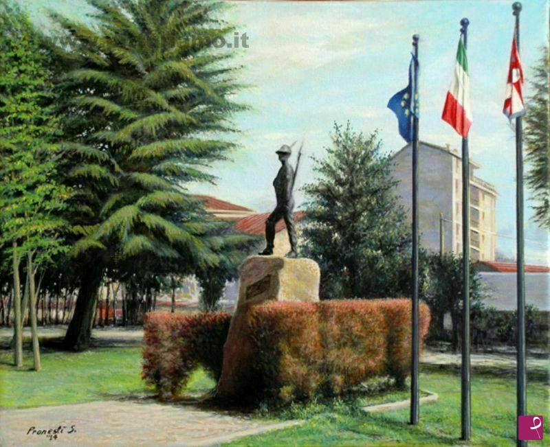 quadri in vendita online - Monumento agli alpini (giardini di via Po Chivasso)