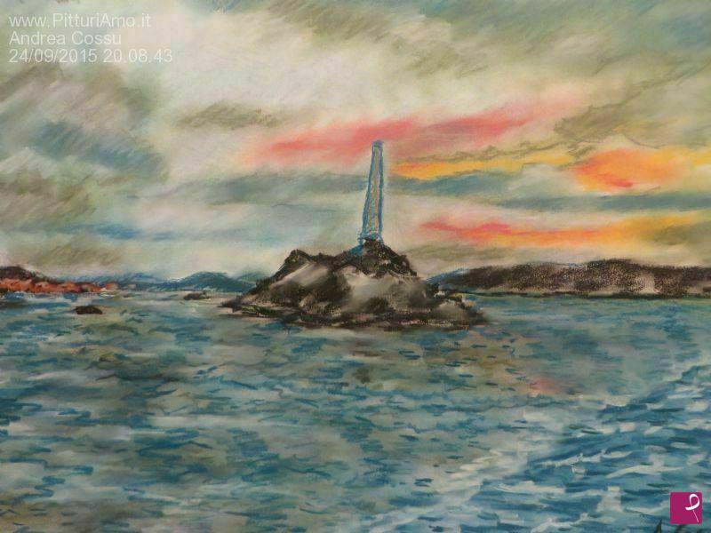 quadri in vendita online - monumento ai caduti al largo di La Maddalena