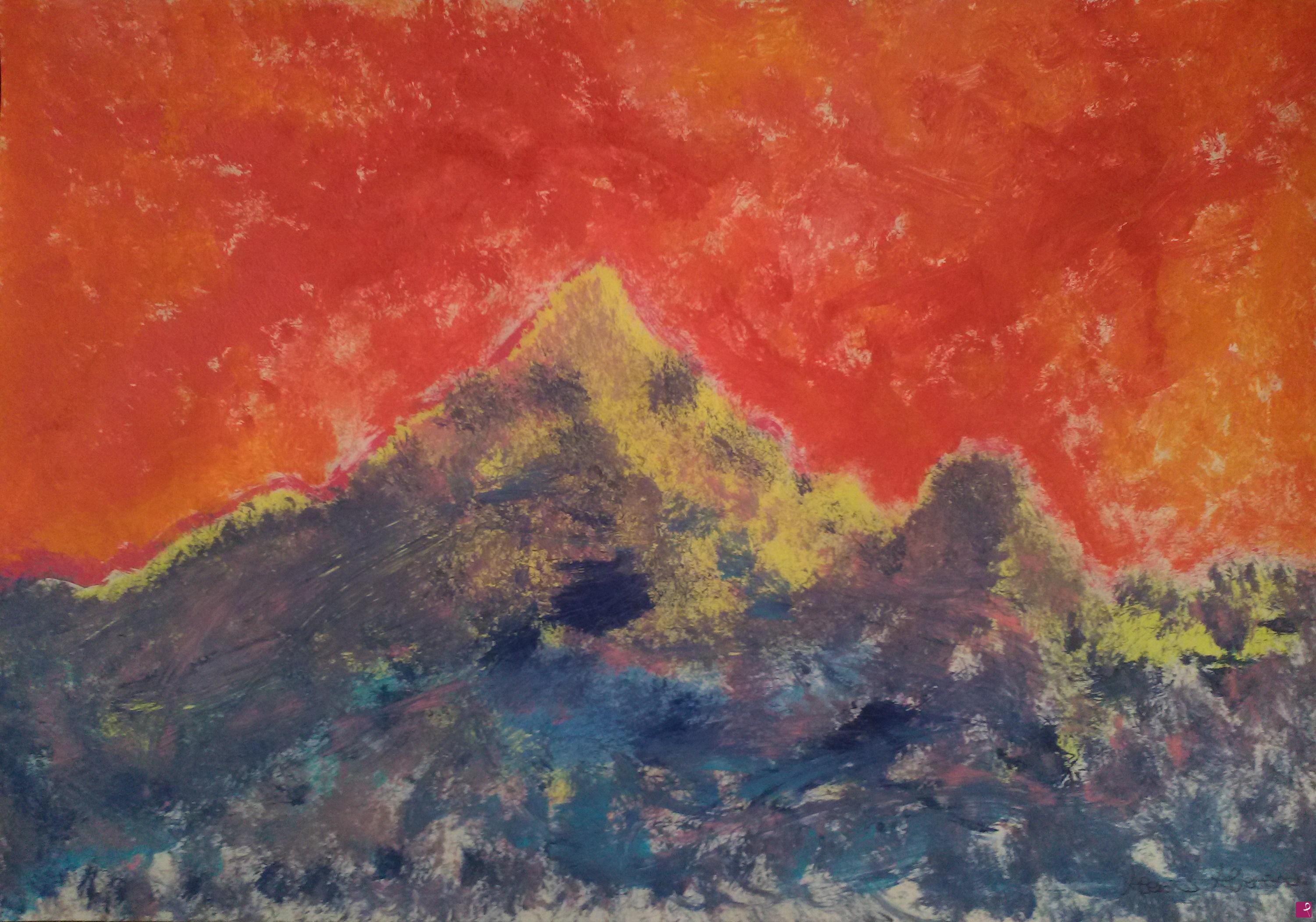 quadri in vendita online - Monviso Sunset