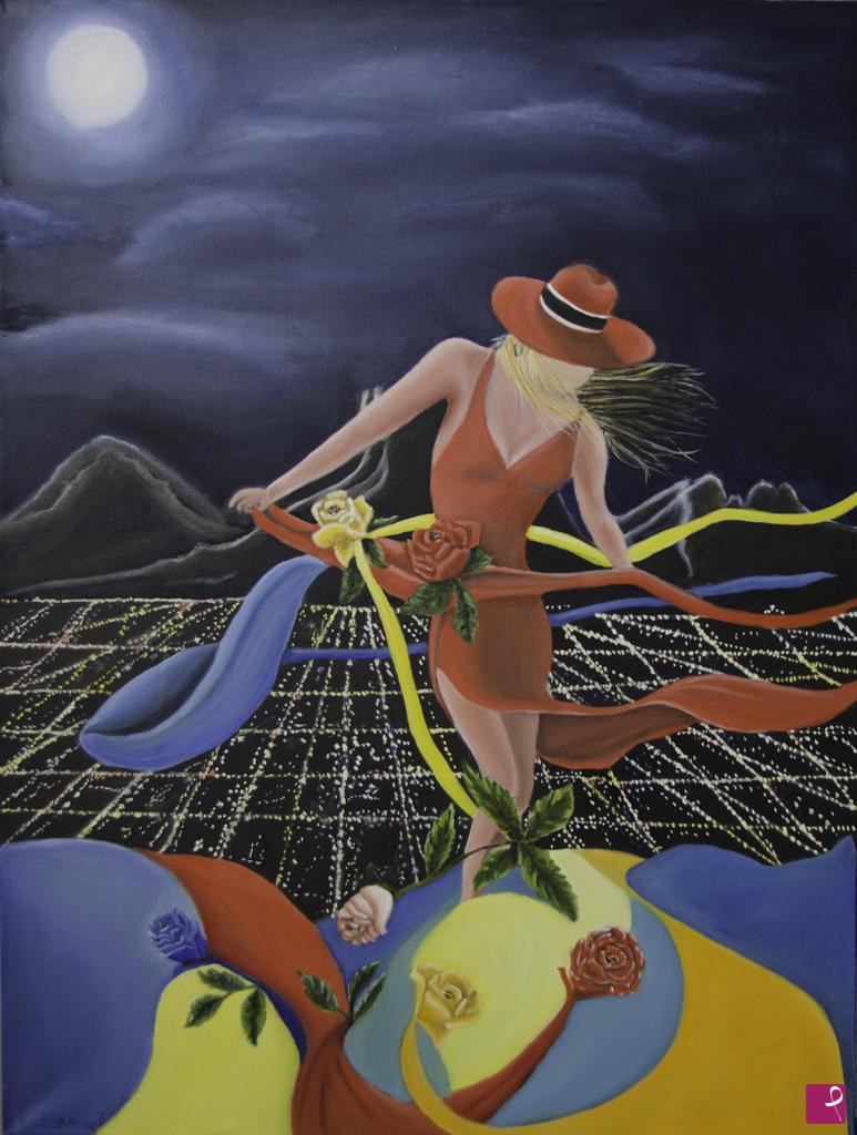 quadri in vendita online - Moon Dance