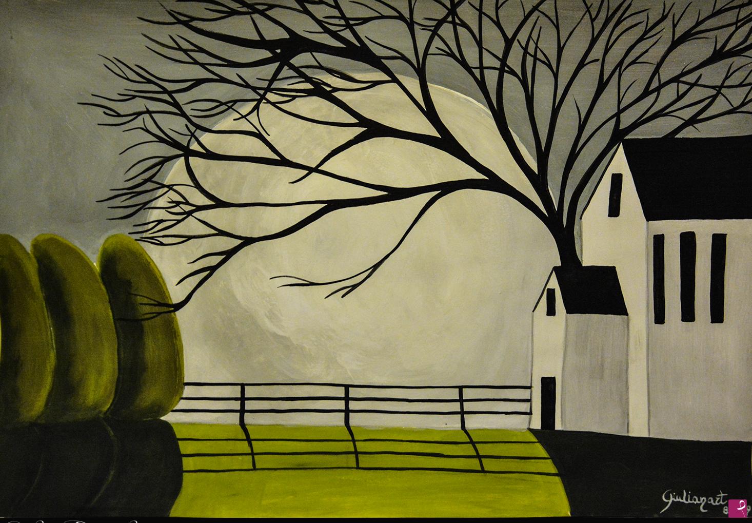 quadri in vendita online - Moon in the park 