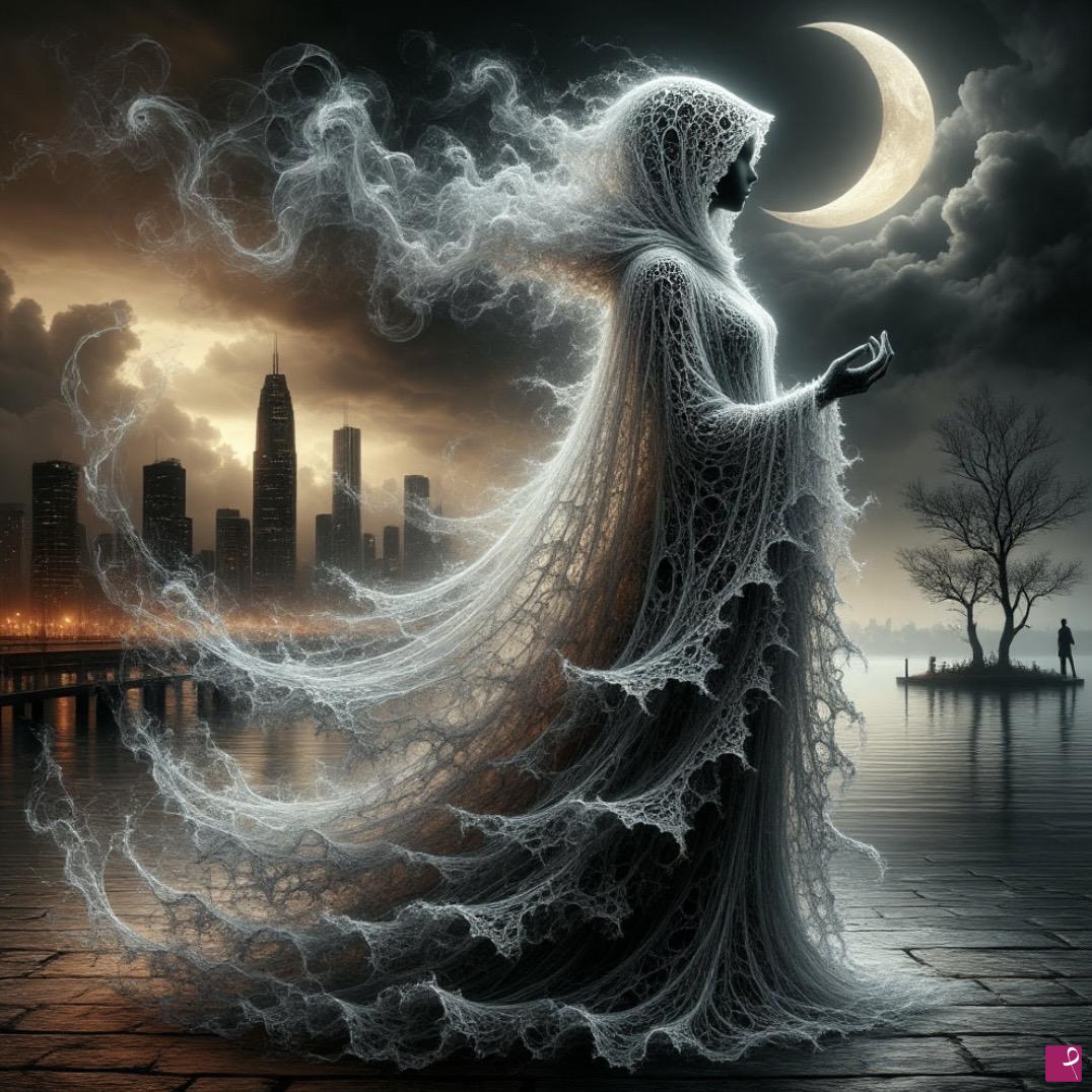 quadri in vendita online - Moonlit stranger