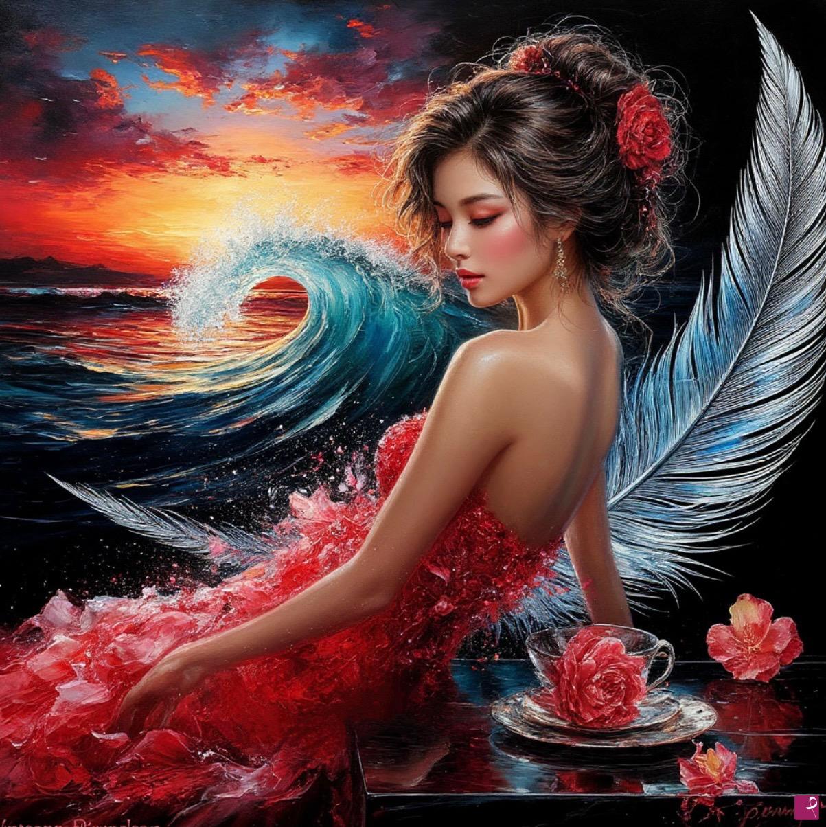 quadri in vendita online - Morning mermaid