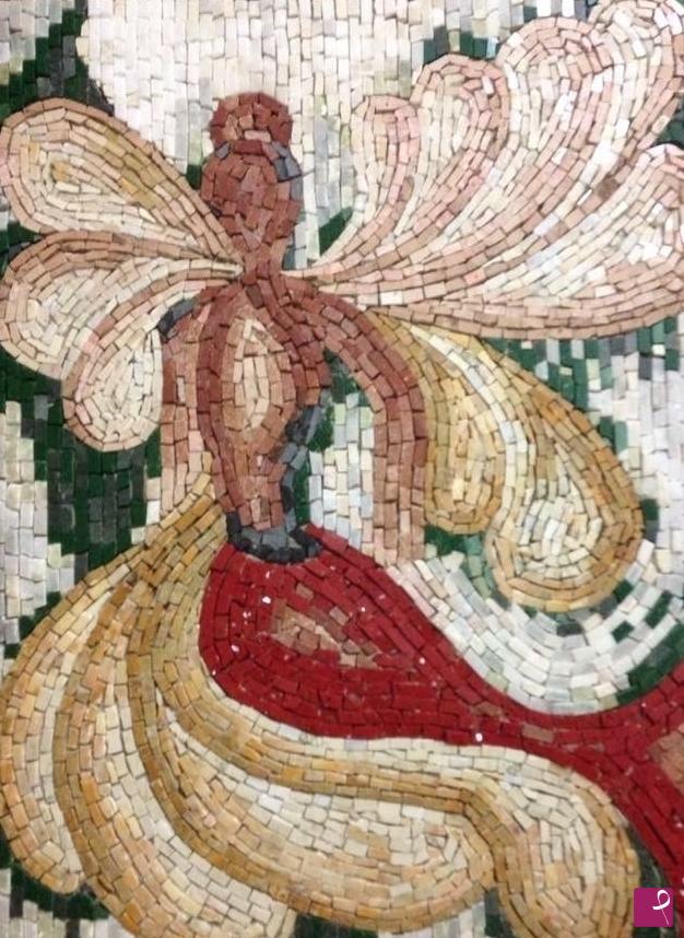 quadri in vendita online - Mosaic woman
