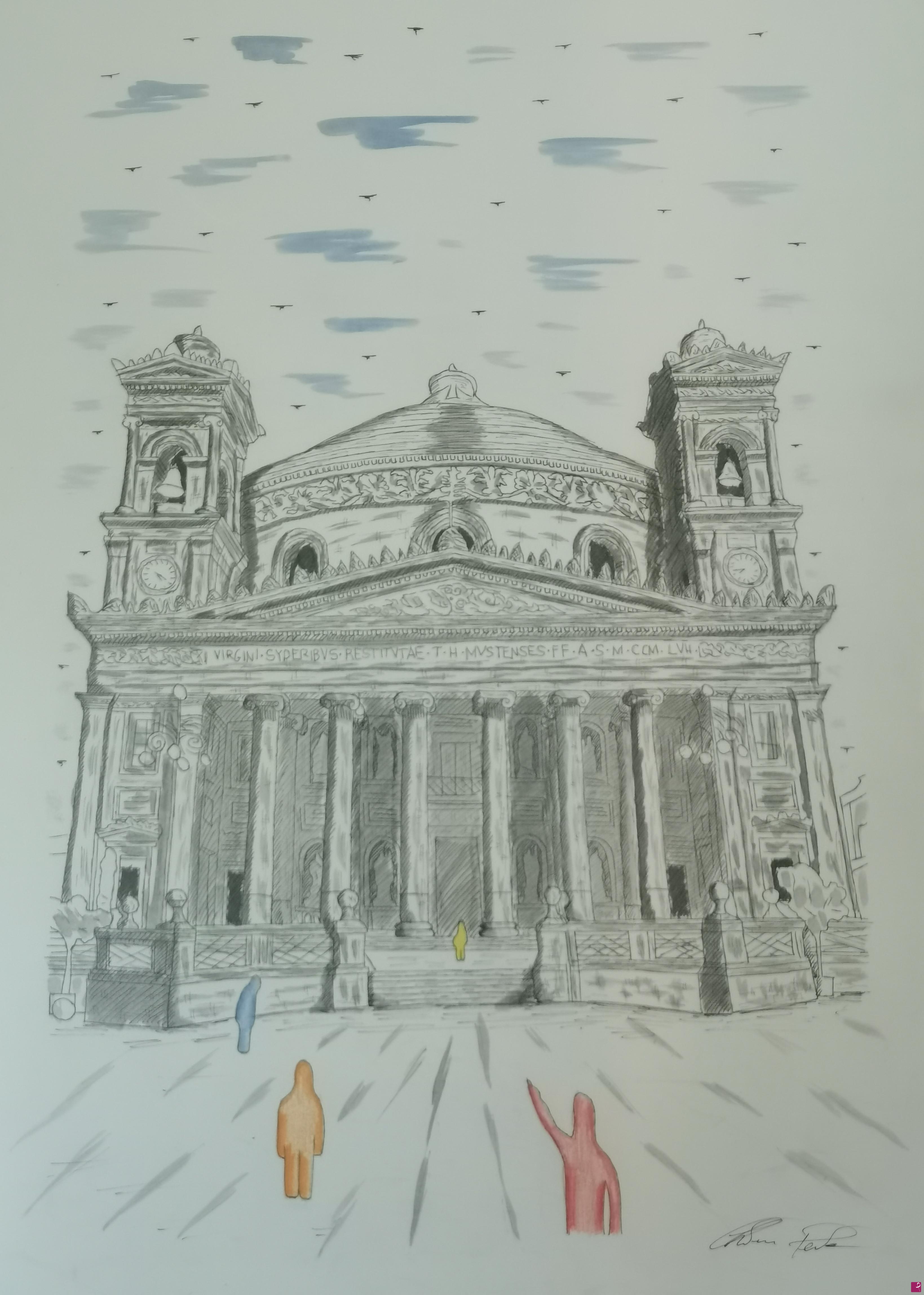 quadri in vendita online - Mosta Dome