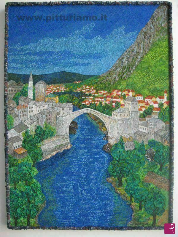 quadri in vendita online - Mostar Bridge