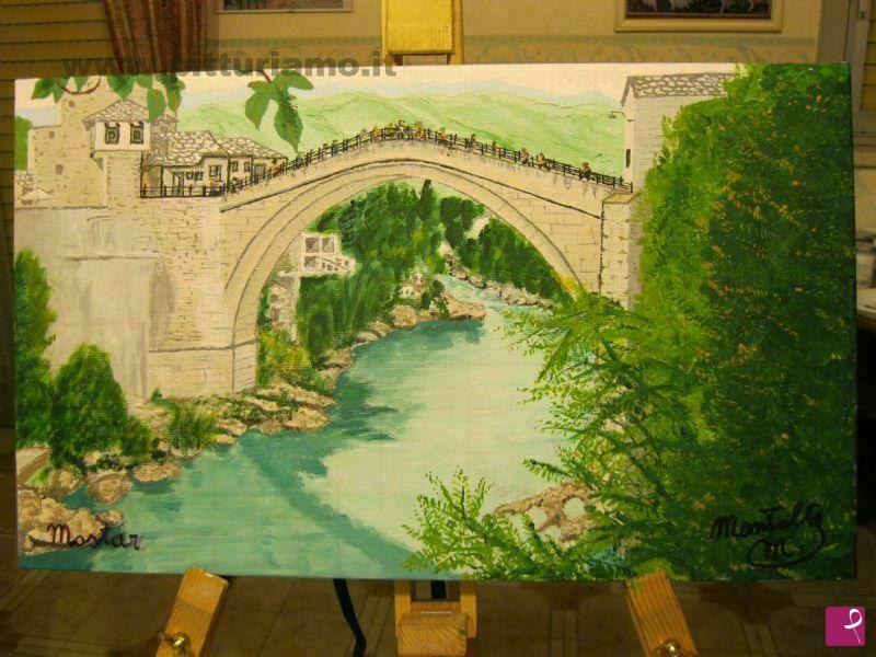 quadri in vendita online - Mostar il Ponte