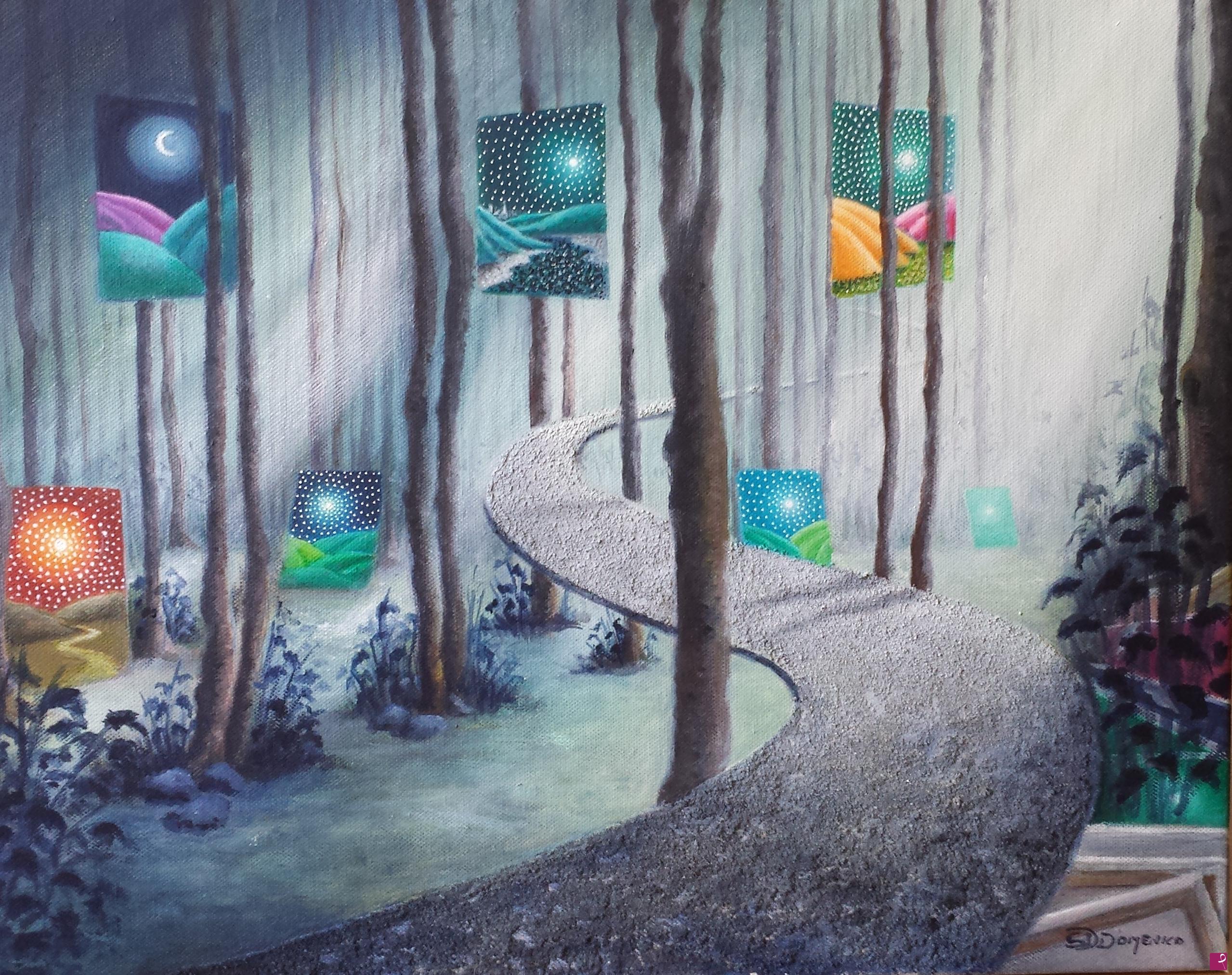 quadri in vendita online - Mostra nel bosco