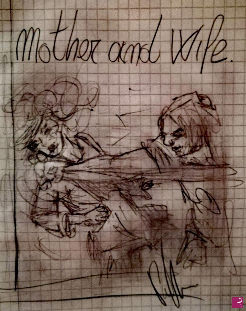 quadri in vendita online - Mother and Wife