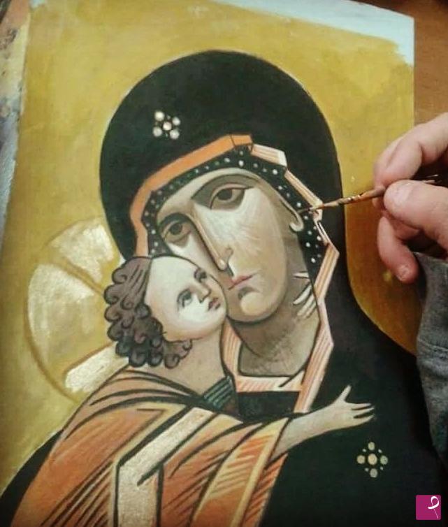 quadri in vendita online - Mother of God Vladimiskaya