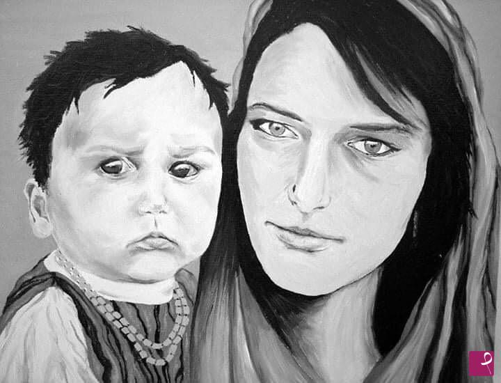 quadri in vendita online - Mother&Son