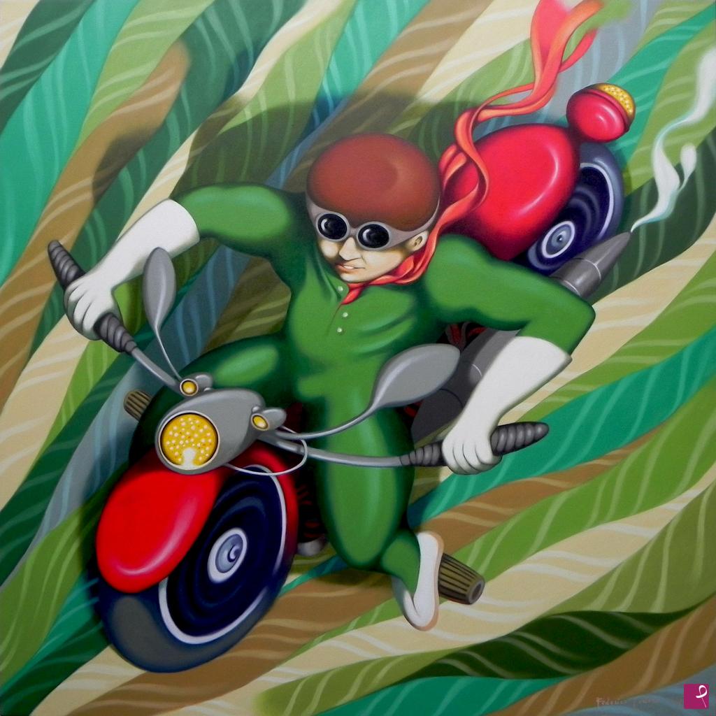 quadri in vendita online - Motocicletta