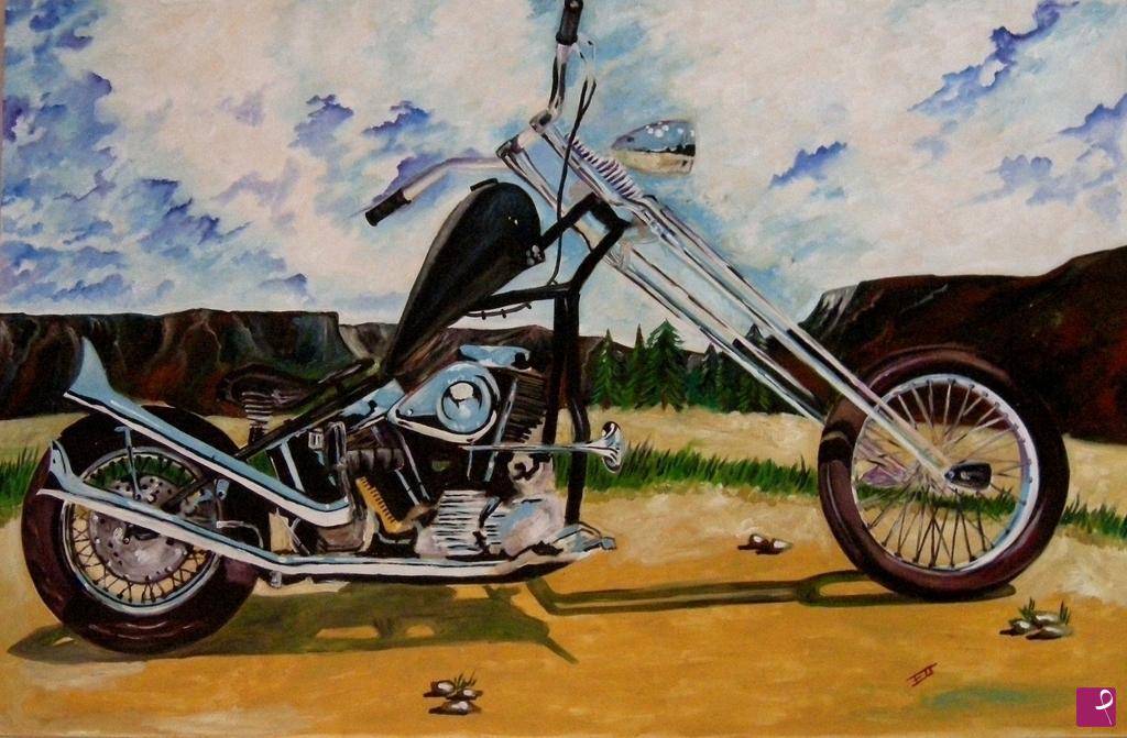 quadri in vendita online - Motorbike 