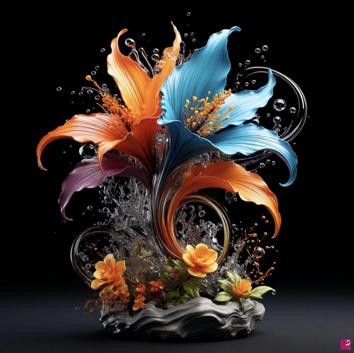 quadri in vendita online - Mountain flowers 