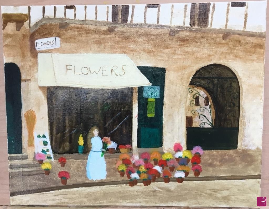 quadri in vendita online - Mrs. Dalloway disse che avrebbe comprato lei i fiori.