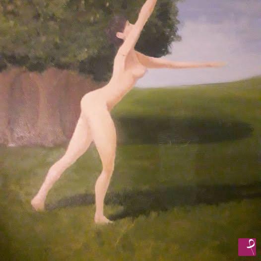 quadri in vendita online - Mujer, árbol, cielo...