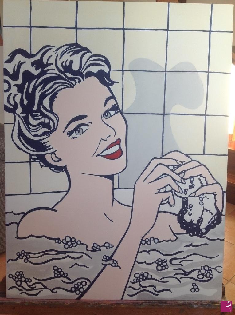 quadri in vendita online - Mujer en el baño