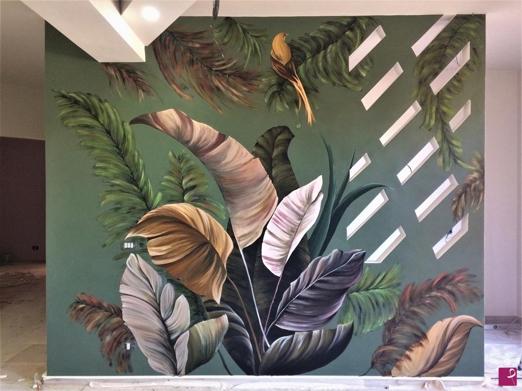 quadri in vendita online - Murales tropicale