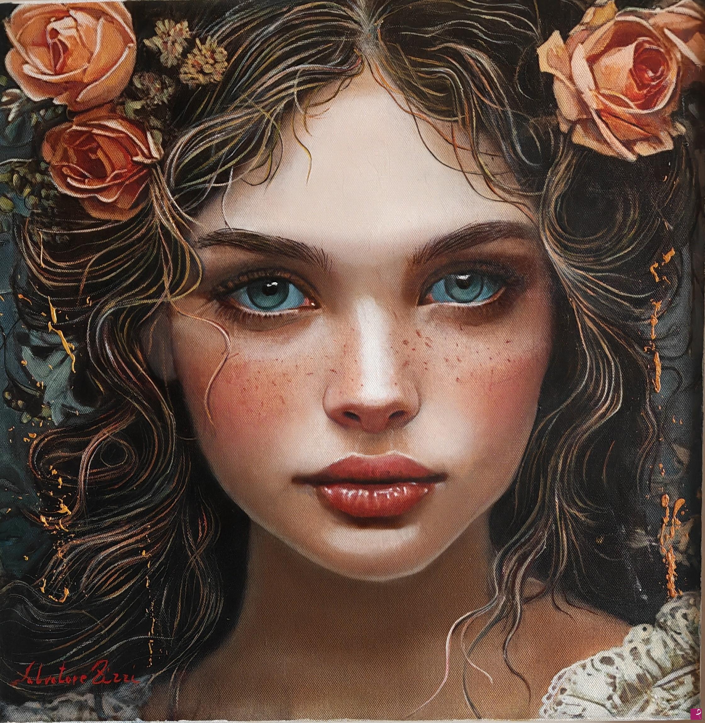 quadri in vendita online - musa delle rose