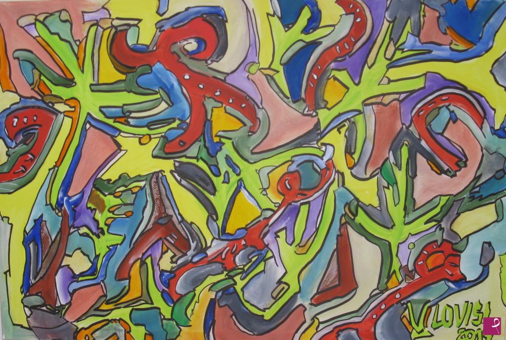quadri in vendita online - Music Blood - grande astratto pittura su tela originale 