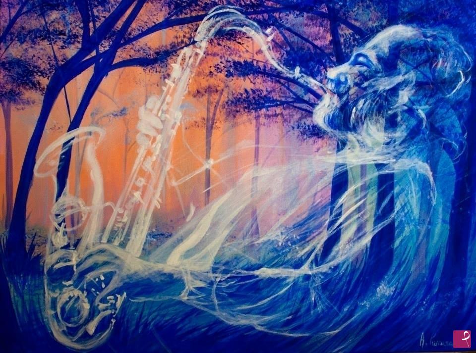 quadri in vendita online - Musica a colori.... Acrilco su tela 60x90cm