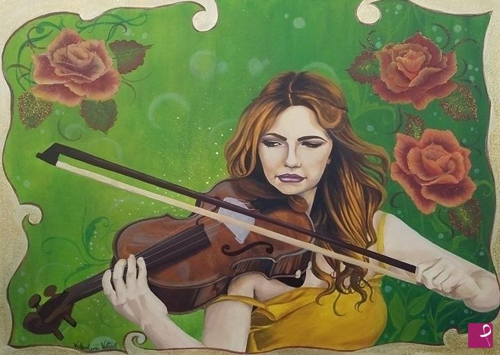 quadri in vendita online - Musica floreale
