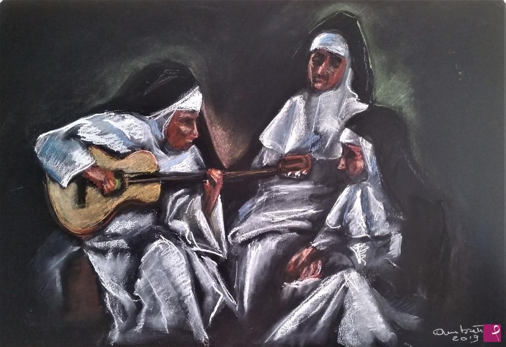 quadri in vendita online - Musica in convento
