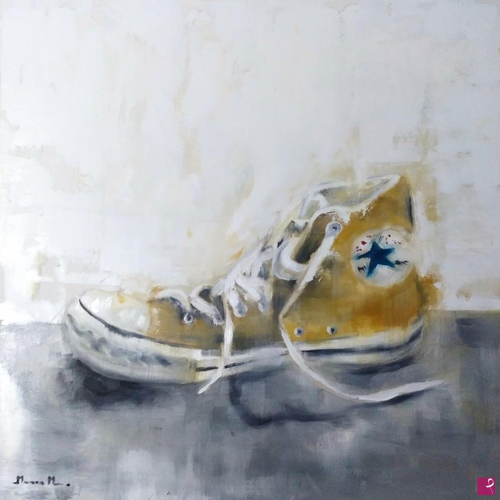 quadri in vendita online - Mustard shoe