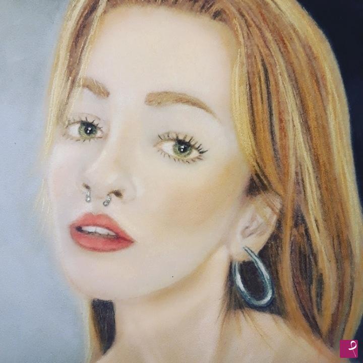 quadri in vendita online -  "My favorite blonde model" Portrait