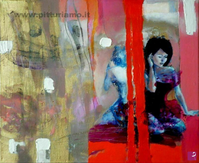 quadri in vendita online - MY SISTER, year 2013, oil canvas