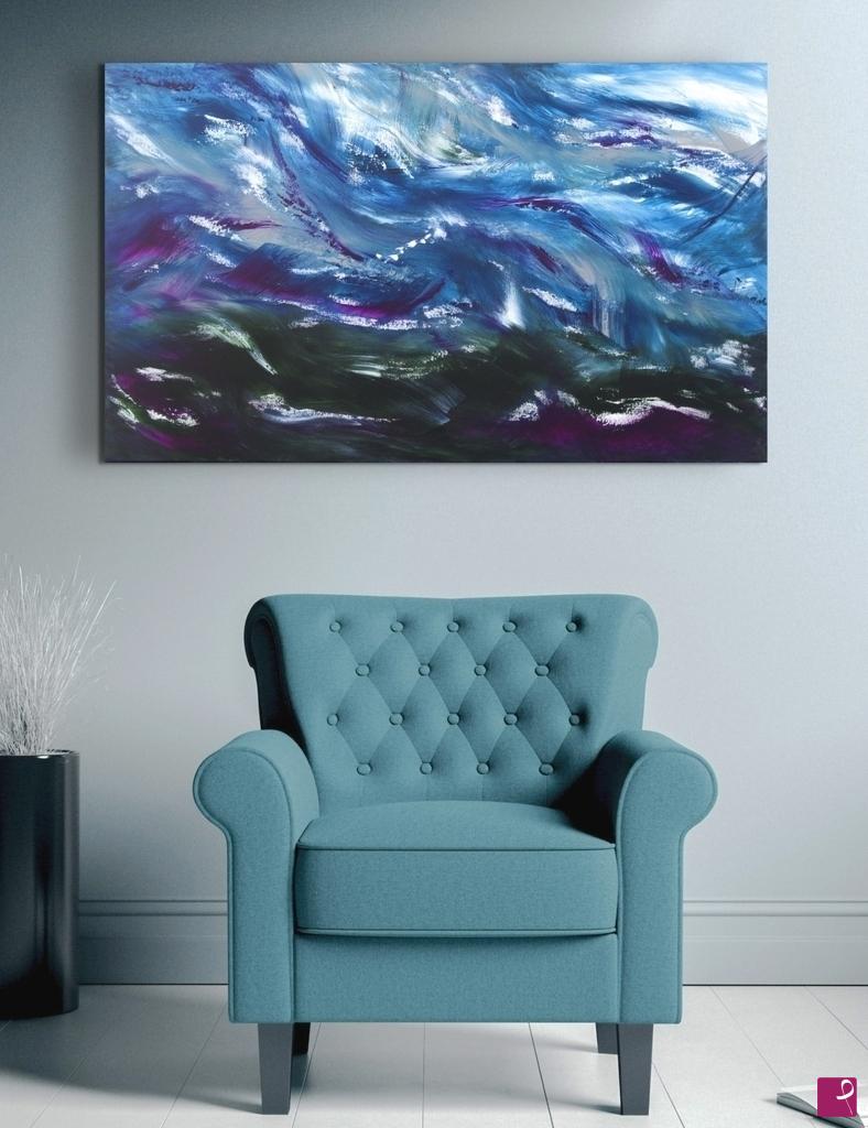 quadri in vendita online - My stormy sea, 100x60 cm