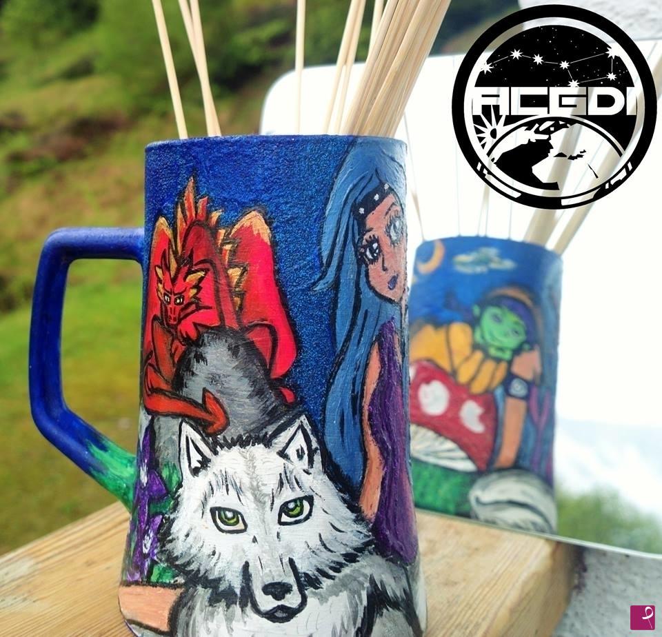 quadri in vendita online - MYSTIC FRIENDS IN THE MOONLIGHT