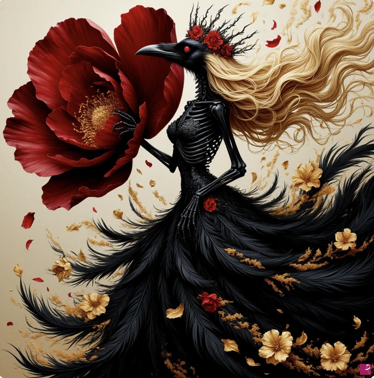 quadri in vendita online - Mystical raven2