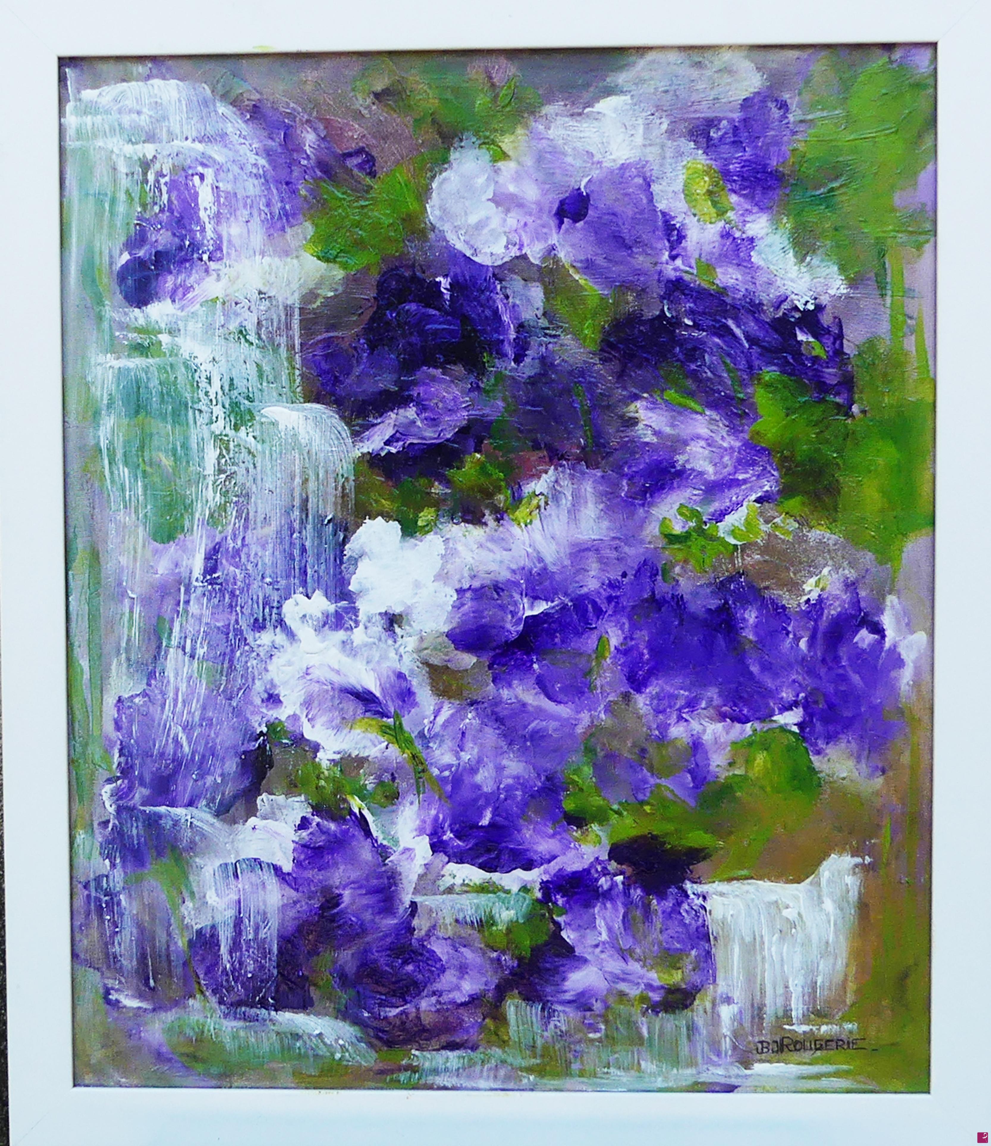 quadri in vendita online - N° 371 Cascade de Pivoines et Jacinthes d'eau