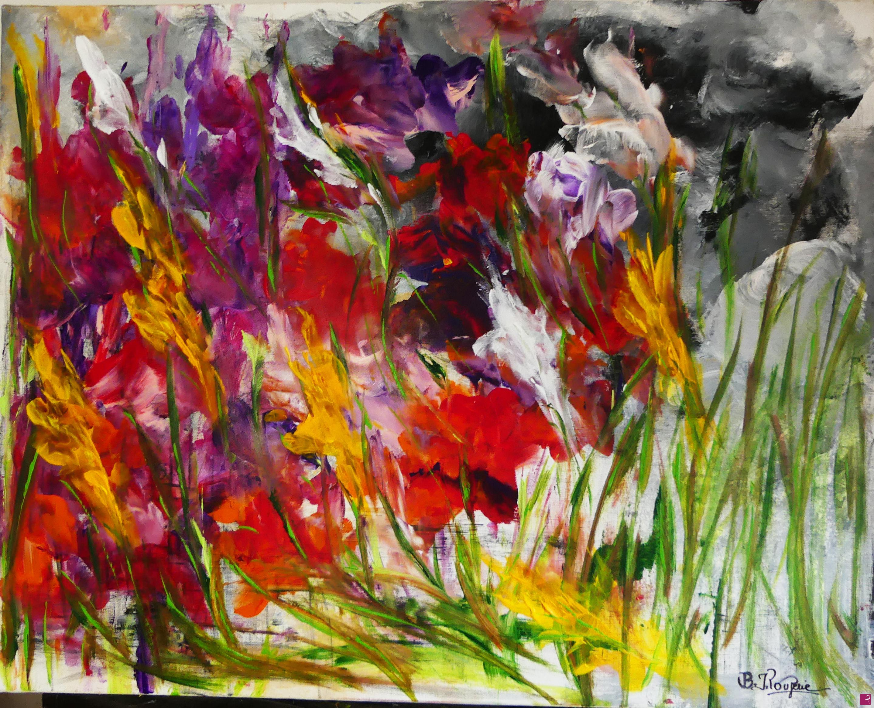 quadri in vendita online - N° 429 Fleurs Sauvage sous l'Orage