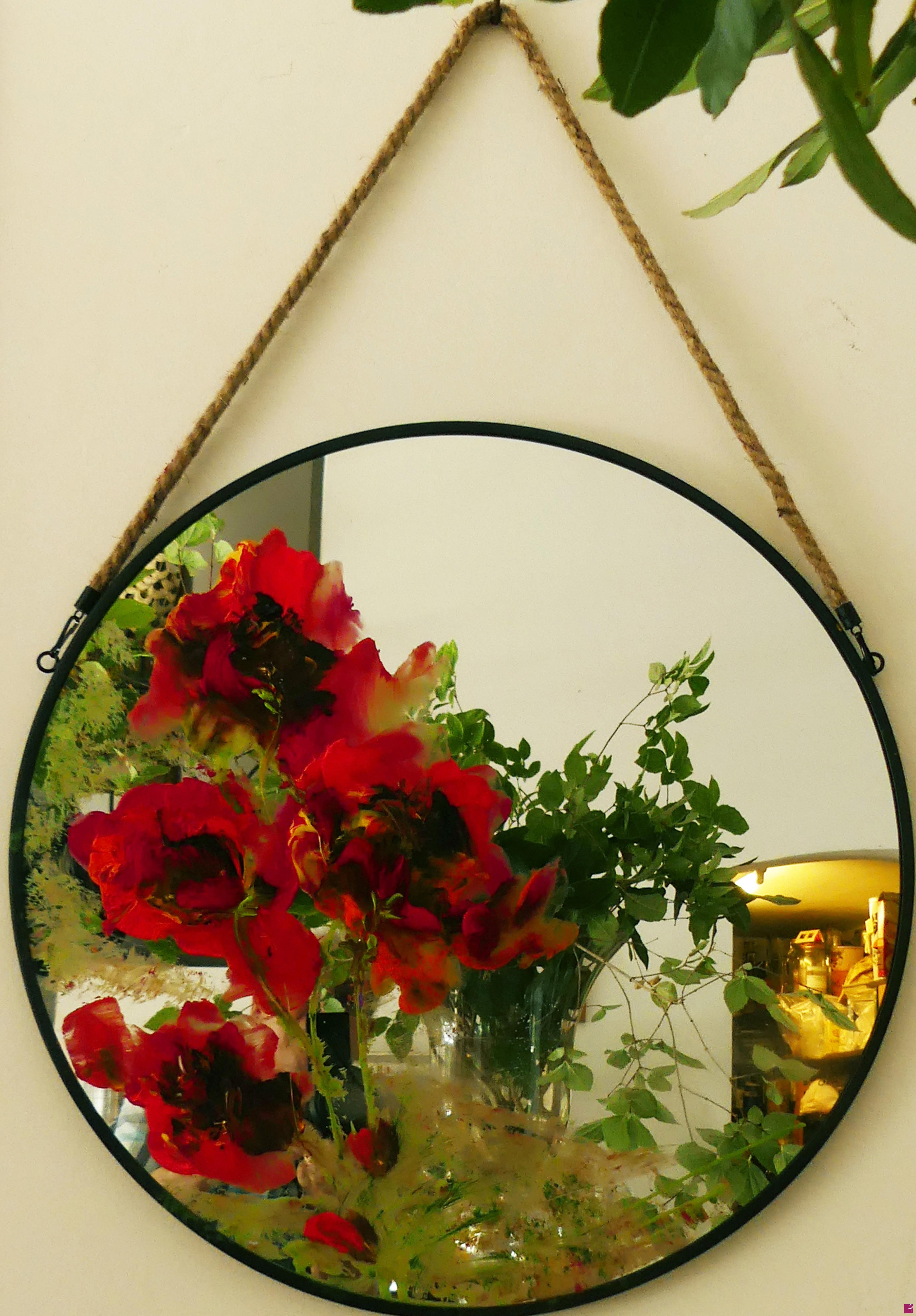 quadri in vendita online - N° 724 Miroir Coquelicots des SentiersI