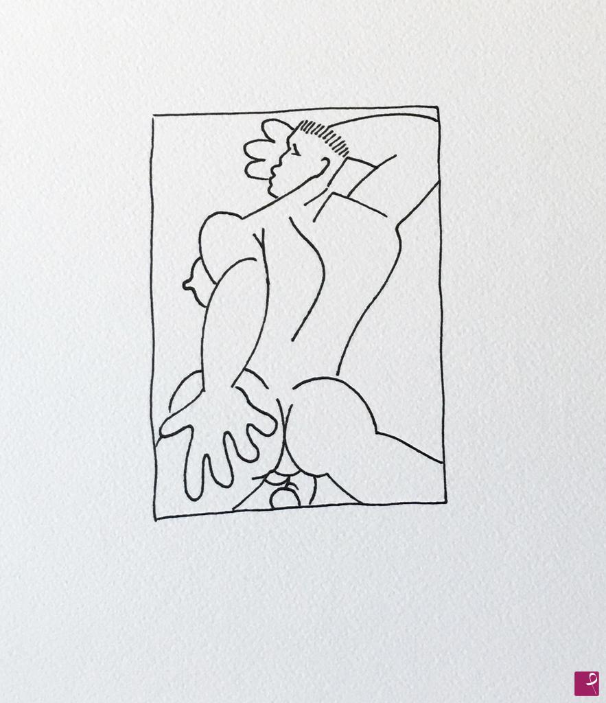 quadri in vendita online - Naked outline