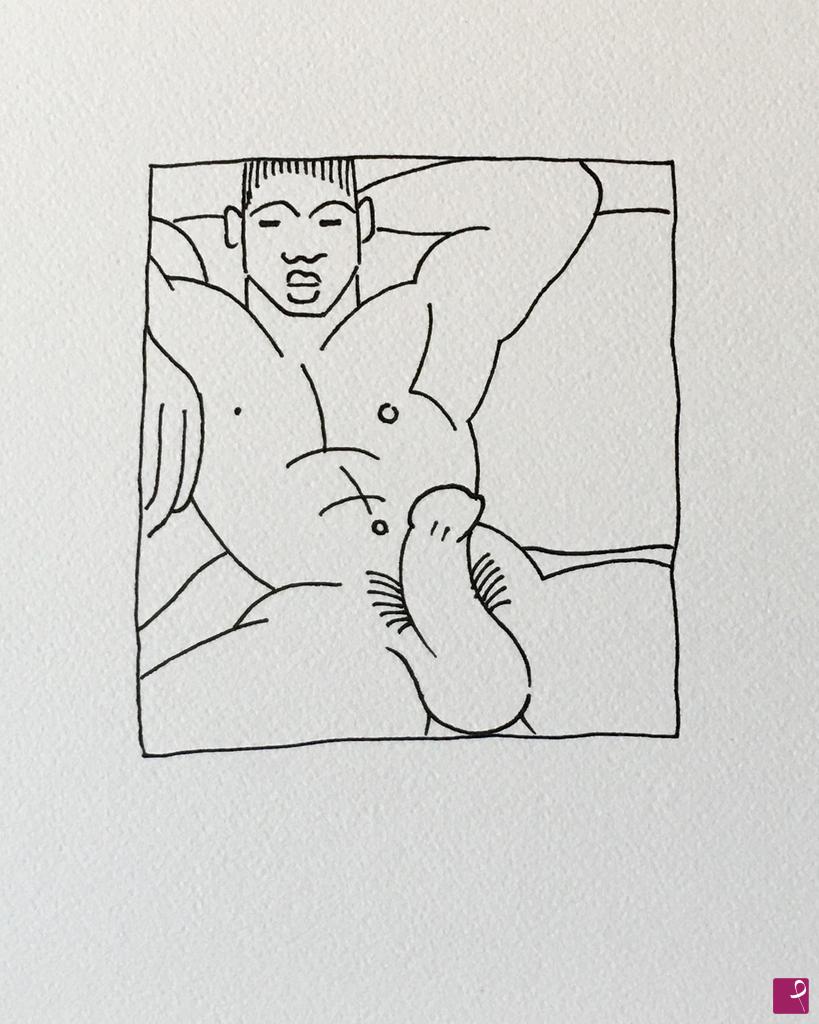 quadri in vendita online - Naked outline