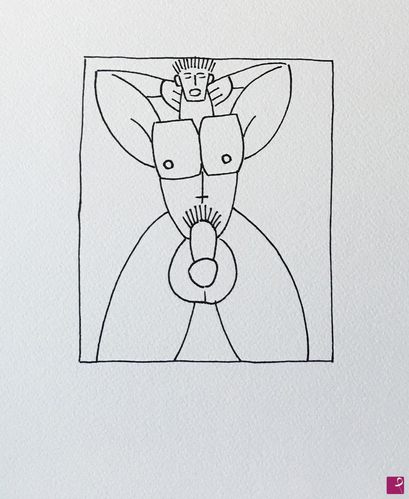 quadri in vendita online - Naked outline