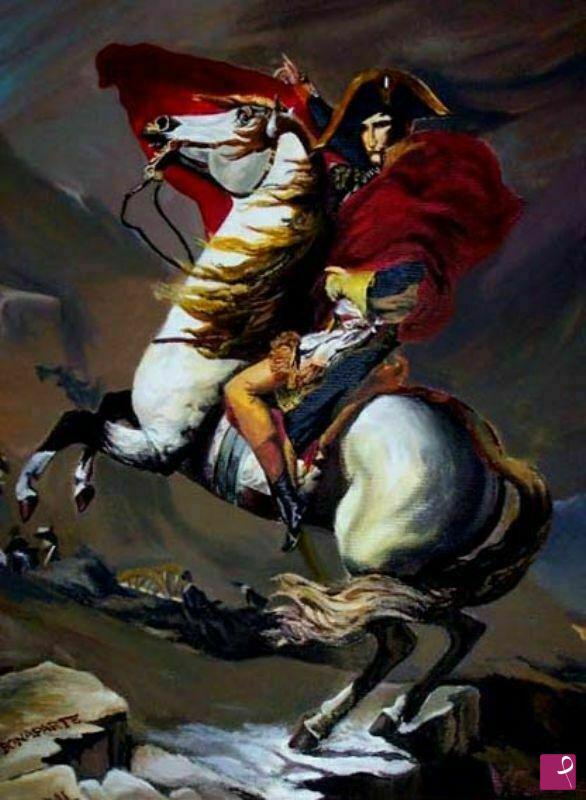 quadri in vendita online - napoleone a cavallo
