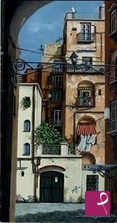 quadri in vendita online - Napoli - Cortile ai Ventaglieri