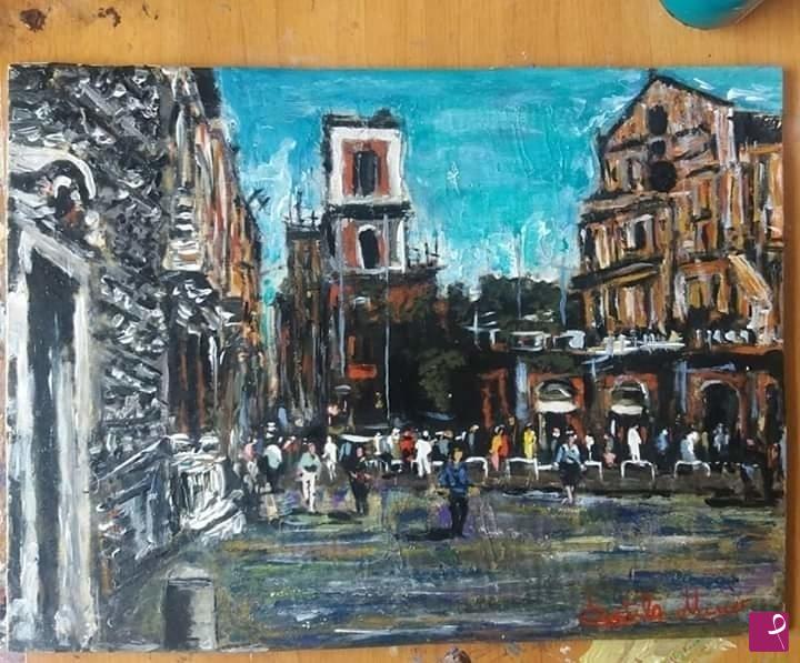quadri in vendita online - Napoli piazza Gesù 