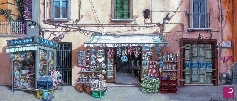 quadri in vendita online - Napoli Piazza San Gaetano