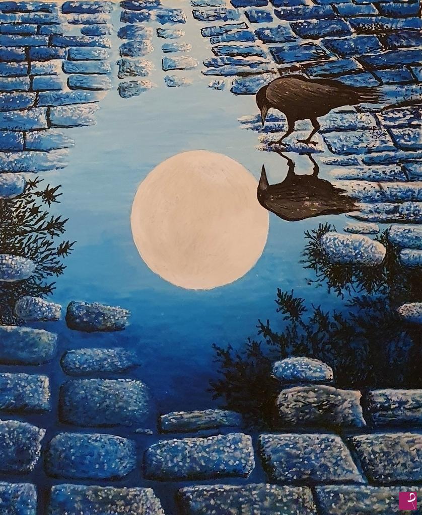 quadri in vendita online - Narcisa fu la luna