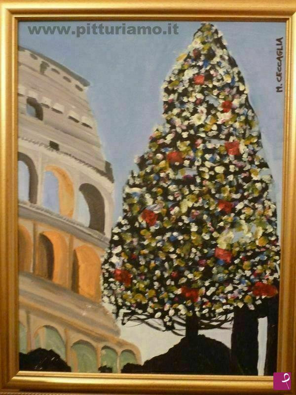 quadri in vendita online - NATALE AL COLOSSEO