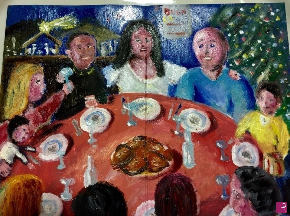 quadri in vendita online - natale in famiglia