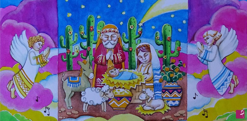 quadri in vendita online - natale messicano