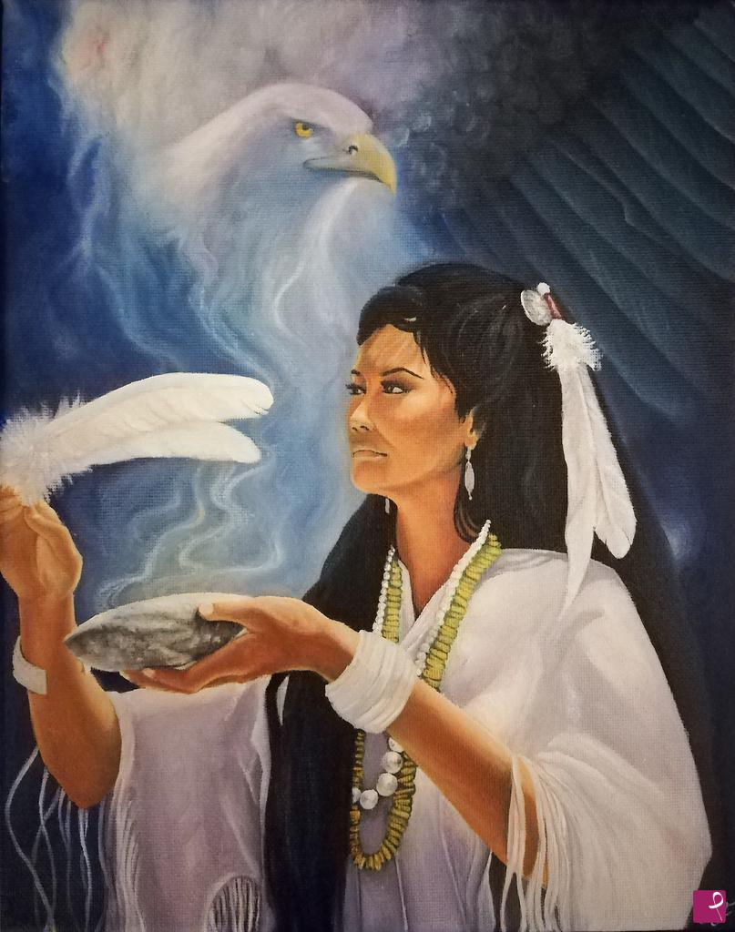 quadri in vendita online - Native American Shaman