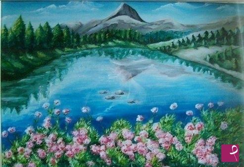 quadri in vendita online - Natura e lago